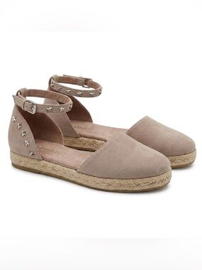 Peter Kaiser Blush Ankle Strap Silver Stars Espadrille Flats - Size EU 36/US 5.5